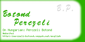 botond perczeli business card